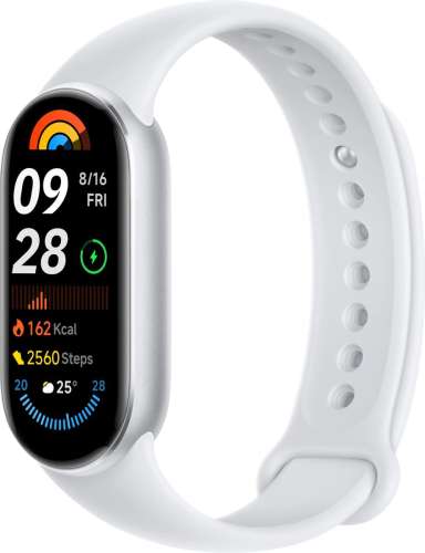 Фитнес-трекер Xiaomi Smart Band 9 1.62",  серебристый / серебристый [bhr8340gl]